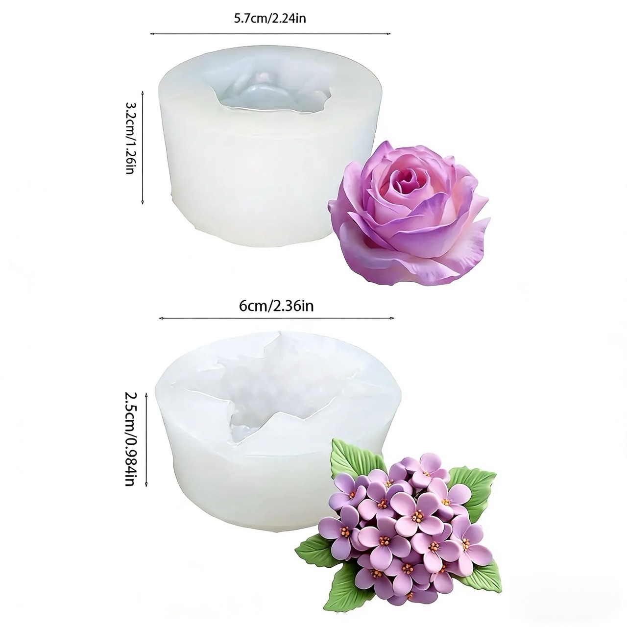 2 buah cetakan silikon berbent - Resin Art Wedding Gift ulasan dan harga