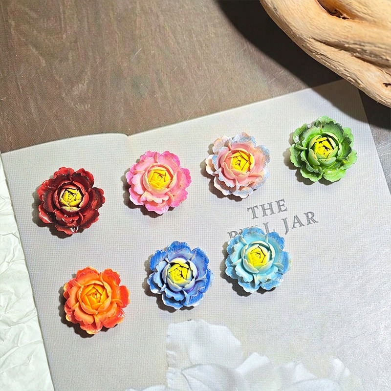 50 buah hiasan bunga mawar res - Resin Art Rose ulasan dan harga