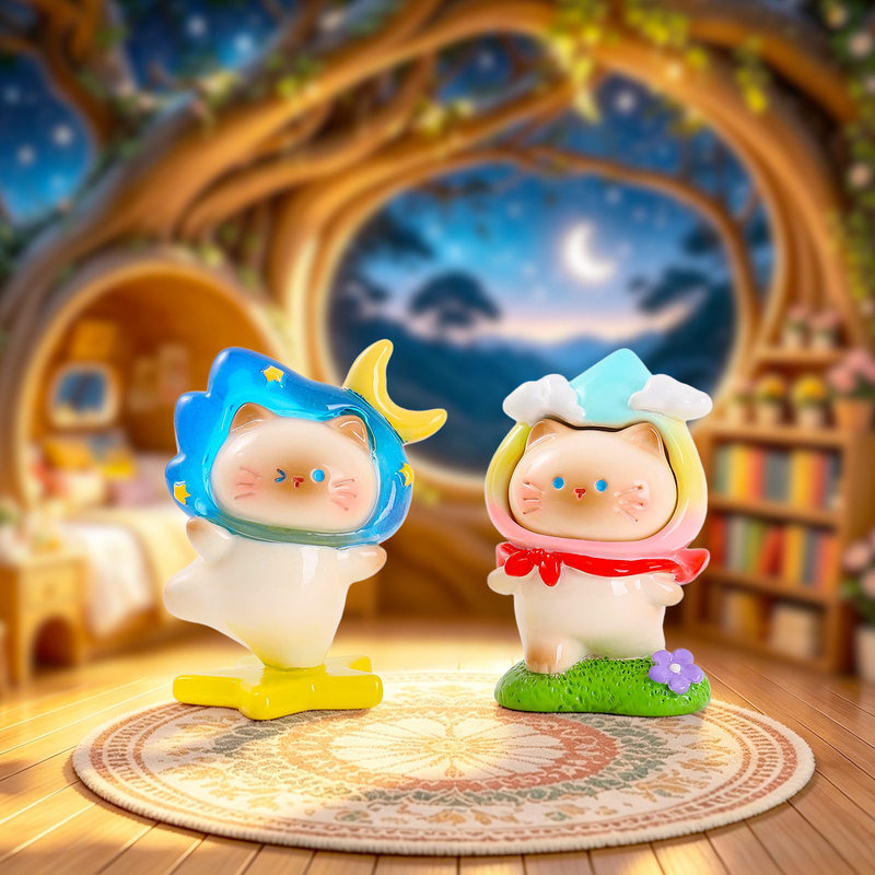 Koleksi Figur Kucing Lucu deng - Resin Art Case ulasan dan harga