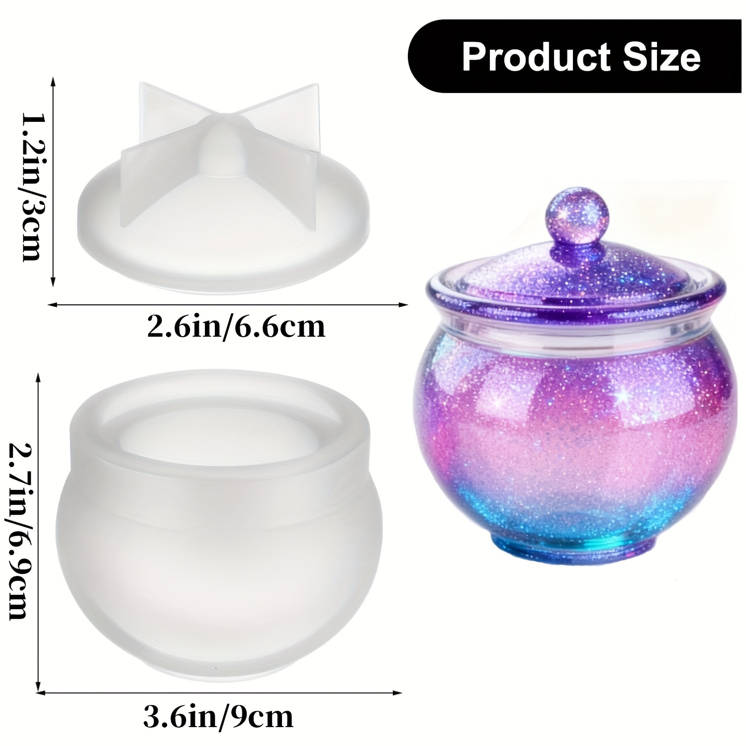 1 set cetakan resin bulat deng - Resin Art Case ulasan dan harga